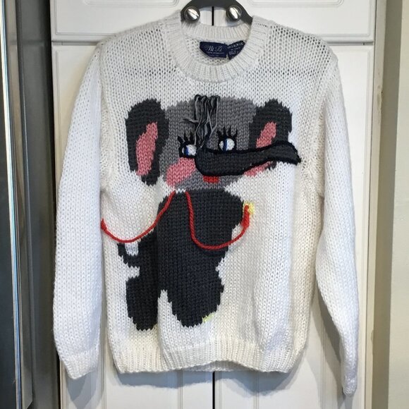 Mi-Ki Vintage Elephant Sweater - Picture 1 of 3